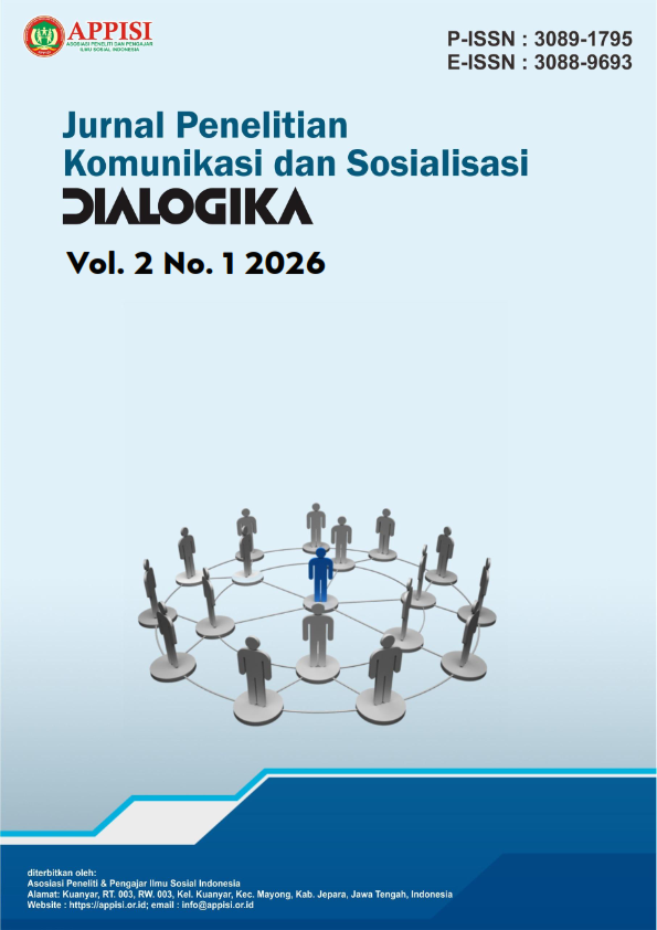 					View Vol. 2 No. 1 (2026): Februari : Dialogika : Jurnal Penelitian Komunikasi dan Sosialisasi
				